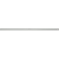 Linex 19100M Aluminium-Lineal 1000 mm, Schneidkante, Facette, Antirutschstreifen auf der Rückseite