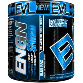 Evl Nutrition ENGN Shred, 221g Dose, Blue Raz