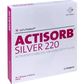 Emra-Med ACTISORB 220 Silver 10,5x10,5 cm steril Kompressen