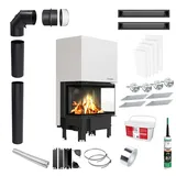 Kamineinsatz KRATKI REGNOR 8kW ∅200 Schwarz Montagezubehör