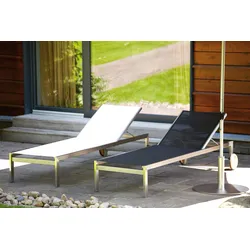Jan Kurtz Luxury Liege Edelstahl/Batyline - Silber