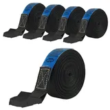 Baumarktplus 5x Profi Spanngurt Gurt Zurrgurt Klemmschloss Auto 1-tlg 5m 250 kg SCHWARZ