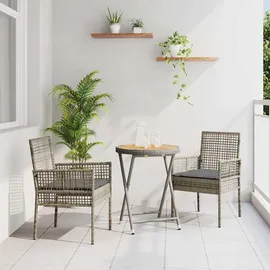vidaXL Bistroset 3-tlg. Grau