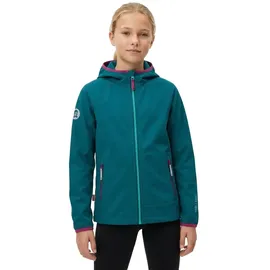 TROLLKIDS Kvalvika Softshelljacke Petrol/Pink 104