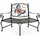 DanDiBo Ambiente Baumbank Halbrund 140 x 60 x 100 cm Braun