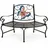 DanDiBo Ambiente Baumbank Halbrund 140 x 60 x 100 cm Braun