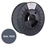 C-Tech Tisková struna (filament) PREMIUM LINE, PLA, šedomodrá, RAL7031, 1,75mm, 1kg