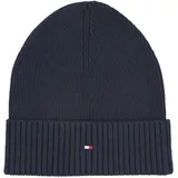Tommy Hilfiger TH Flag Pima Cotton Beanie Space Blue