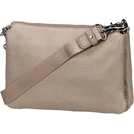 Mandarina Duck Mellow Leather Umhängetasche Warm Taupe