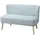Homcom Sofa, Holz, Stoff, Schaumstoff