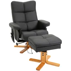 HOMCOM Massagestuhl Kunstleder, Schaumstoff