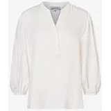 More & More Bluse fließende Viskosebluse mit 3/4 Arm Weiß 44