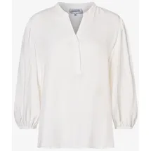 More & More Bluse fließende Viskosebluse mit 3/4 Arm Weiß 44