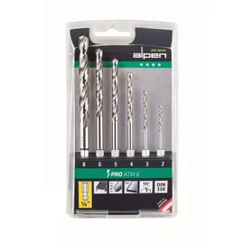 Alpen Maykestag Bohrer Kassette HSS Pro ATM 6 6tlg 2,0/3,0/4,0/5,0/6,0/8,0