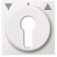 Merten Zentralplatte für Rollladen-Tast-Rastschalter-Einsätze, System M polarweiß