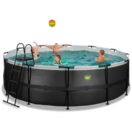 EXIT TOYS Black Leather Pool 450 x 122 cm inkl. Sandfilter