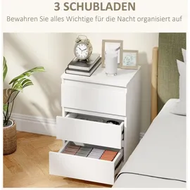 Homcom Nachtschrank 40 x 30 x 59,5 cm Weiß