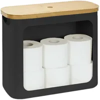 Relaxdays Toilettenpapier Aufbewahrung, 12 Rollen, HBT: 36 x 43