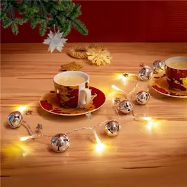 goobay LED Lichterkette 1 m Silber Warm-Weiß