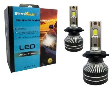 LED-Lampen - LED-System H7 Streetech Modell STN2 für Scheinwerfer - 150.000 Lux, 45 W - CANbus, 6000 K - 1500% mehr