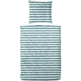 Primera Bettwäsche »Baumwoll-Bettwäsche Uni-Streifen«, mit einem modernen Streifenmuster, grün