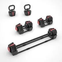 HMS SGR18 Pro Hantel-Set verstellbar 41 kg schwarz/grau