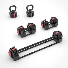 HMS SGR18 Pro Hantel-Set verstellbar 41 kg schwarz/grau