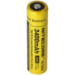 Nitecore Li-Ion Akku Typ 18650 mit 3400mAh NL1834 69,4x18,3mm mit Schutzschaltung