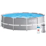 Intex 26716GS Prism Frame Pool inkl. Filterpumpe und Leiter 366x99cm
