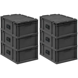 Proregal Eurobox NextGen Portable 23,5 x 40 x 60 cm 6-tlg. schwarz