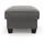 Home Affaire Hocker 1 Stk. Luxus-Microfaser 75 x 47 x 65 cm Grau