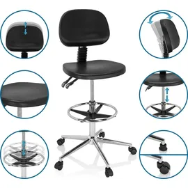 HJH Office TOP WORK 24 I Hartschaum Schwarz