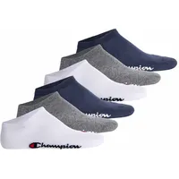Champion Sneakersocken 6er Pack Blau/Grau/Weiß 43-46