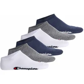 Champion Sneakersocken 6er Pack Blau/Grau/Weiß 43-46