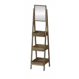 JV Möbel Standvitrine 25 x 147 x 30 cm Braun
