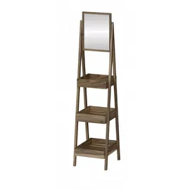 JV Möbel Standvitrine 25 x 147 x 30 cm Braun