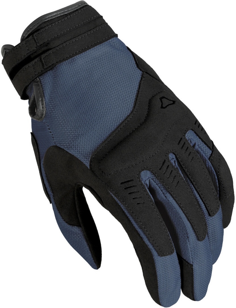 Macna Darko Motorfiets handschoenen, zwart-blauw, 2XL