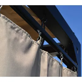 Home Deluxe Provence Dunkelgrau 3-Sitzer