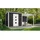 Weka Designhaus 413 B Gr.1 5,46 x 2,50 m anthrazit Einzeltür mit Anbau