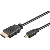 goobay High-Speed-HDMI-Kabel mit Ethernet Micro HDMI 2.0 - Black - 3m