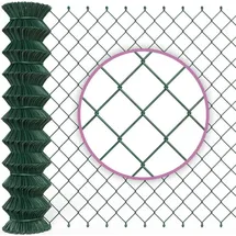 B!Home Maschendrahtzaun Gartenzaun grün : 80 cm x 15 m