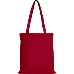 10er Pack Baumwolltasche - 28 Farben | mit Zwei Langen Henkeln | 38x42cm, dunkelrot, 100 Stück