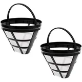 Kaffeefilter Dauer-Kaffeefilter Größe 4, Wiederverwendbar Dauerfilte, Kaffee Filter Mesh Korb, Wiederverwendbarer Filter, Wiederverwendbarer Kaffee Dauerfilter, Waschbarer Edelstahl Mesh Korb (2stück)