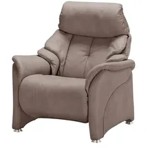 HIMOLLA Relaxsessel 4217 Leder 96 x 107 x 91 cm Braun mit Kopfteil