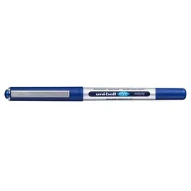 Uni-Ball eye micro UB-150E Tintenroller silber 0,2 mm, Schreibfarbe: blau, 12 St.