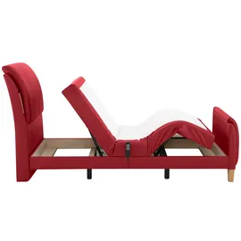 Home Affaire Boxspringbett »Messina2« Liegekomfort elektrisch Verstellbar rot