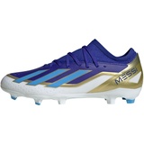 adidas X Crazyfast League Fg Messi Sneaker, Dark Blue Silver Met Semi Flash Aqua, 43 1⁄3