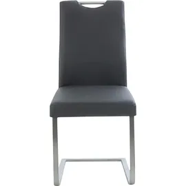 K+W Komfort & Wohnen "6194", 47x100x61 cm, Leder Longlife BRONCO, Edelstahl