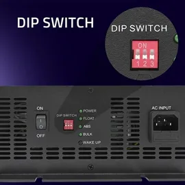 Qoltec intelligente professionelle Monolith-Ladegerät für LiFePO4-, AGM-, GEL- SLA-Batterien 50 A, 12 V)