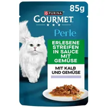 Purina Gourmet Perle Еrlesene Streifen Kalb & Gemüse 26 x 85 g
